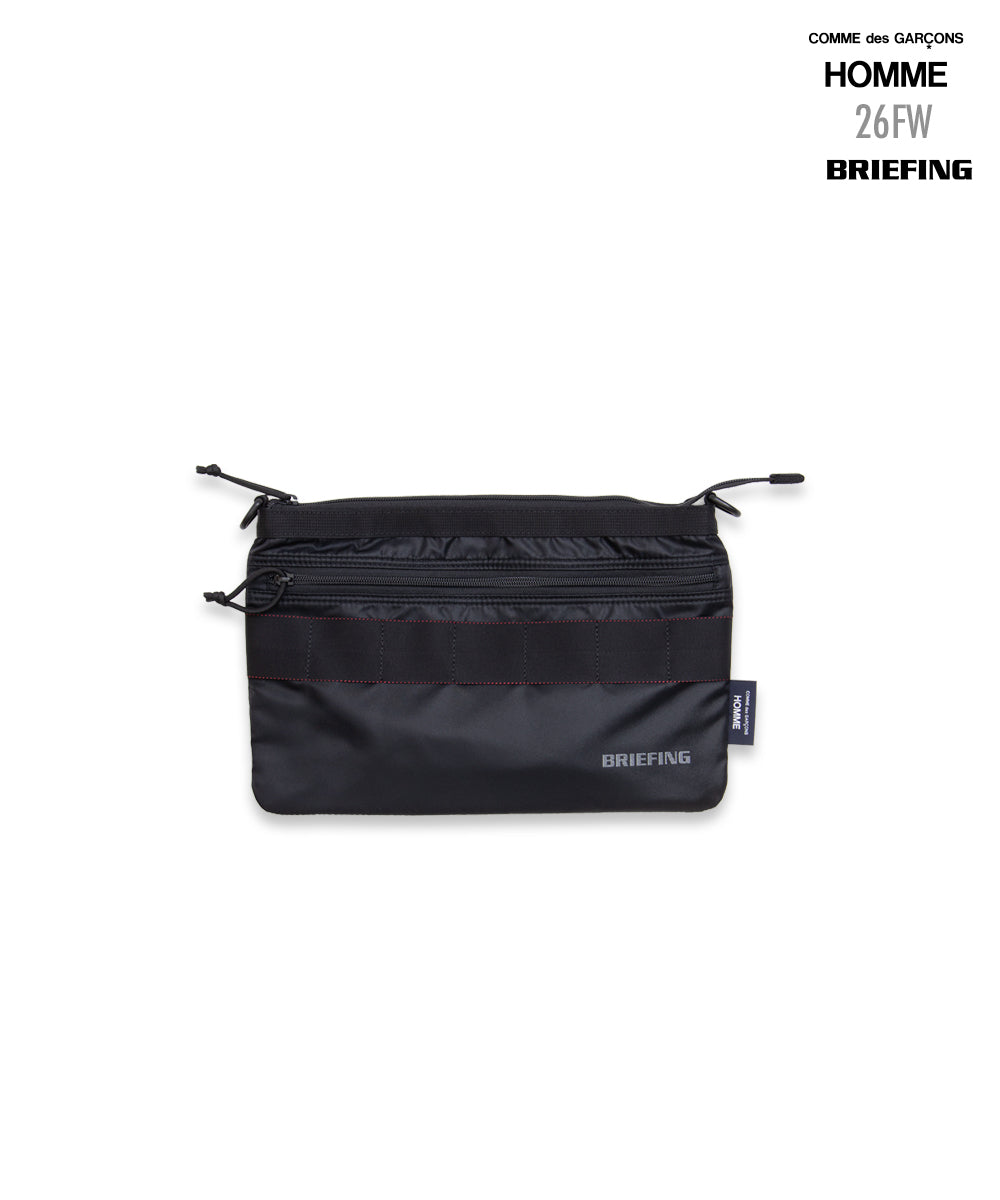 COMME des GARCONS HOMME / HR-K209 / BRIEFING W Name Reversible Sacoche Bag / 26FW / Black