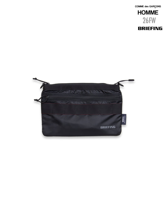 COMME des GARCONS HOMME / HR-K209 / BRIEFING W Name Reversible Sacoche Bag / 26FW / Black