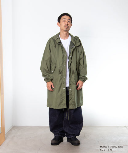 COMME des GARCONS HOMME / HR-C002 / Cotton Nylon Weather × Nylon Twill Garment Washed Coat / 26FW / Khaki