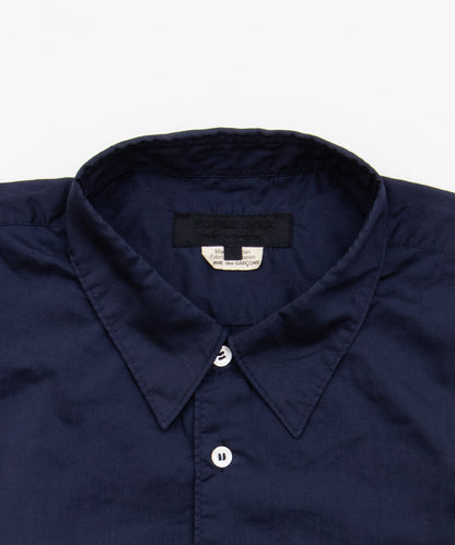 Garment-Processed Polyester Shirt Navy DQ-B042