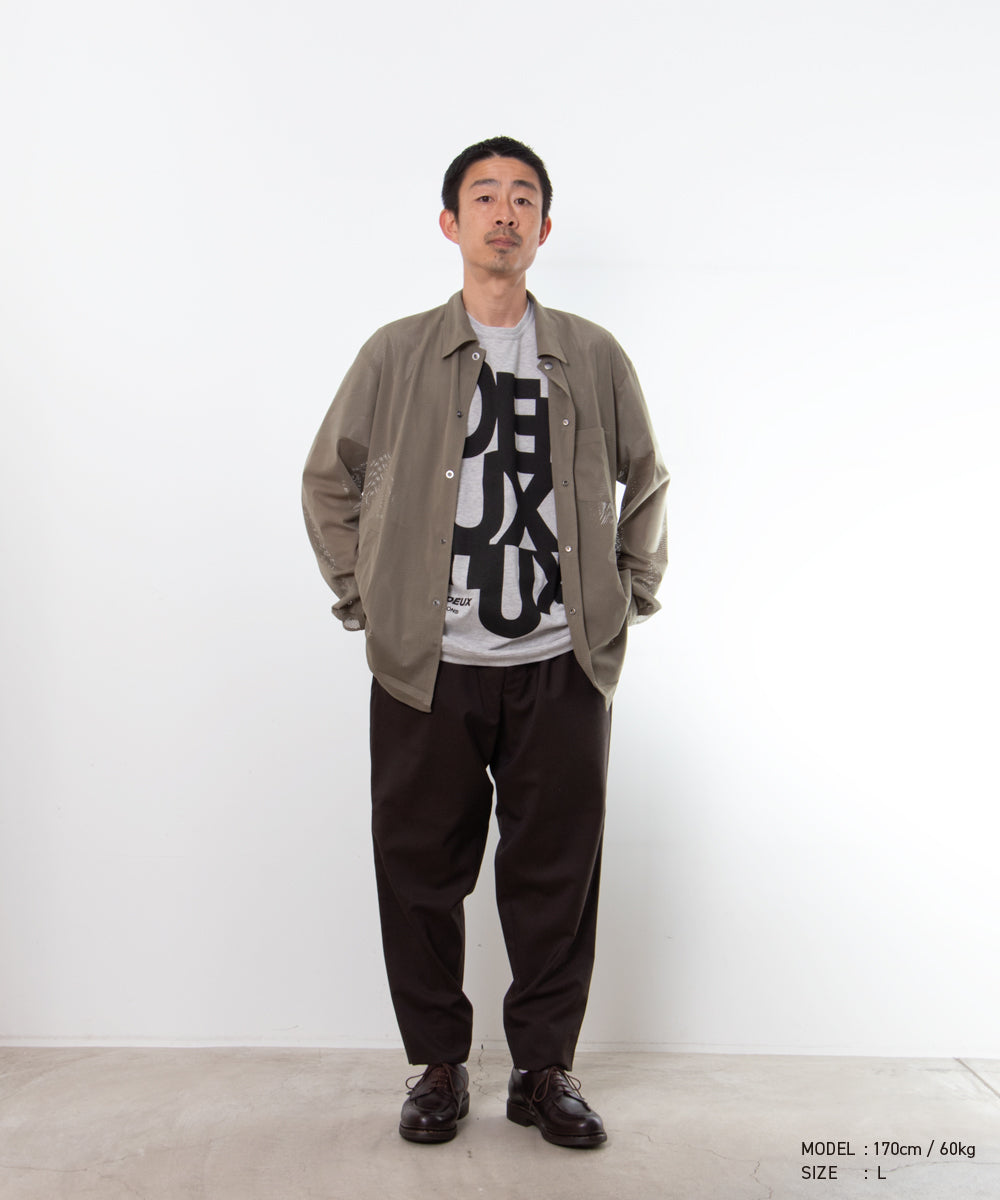 Polyester Mesh Shirt Khaki DQ-B039