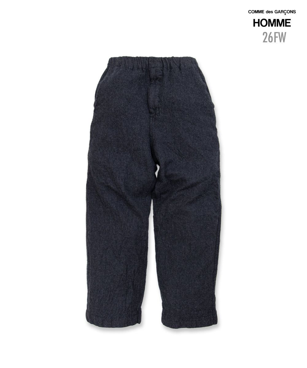 COMME des GARCONS HOMME / HR-P020 / Wool Serge Felted Pants / 26FW / Charcoal