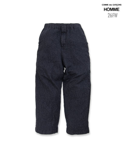 COMME des GARCONS HOMME / HR-P020 / Wool Serge Felted Pants / 26FW / Charcoal