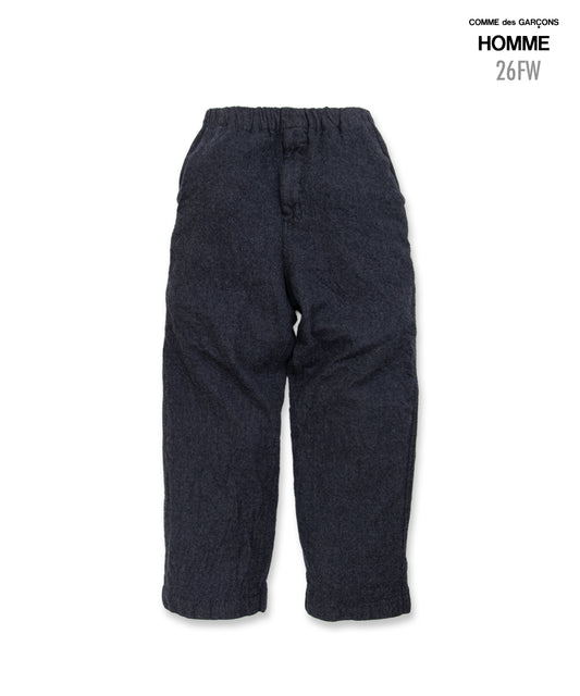 COMME des GARCONS HOMME / HR-P020 / Wool Serge Felted Pants / 26FW / Charcoal