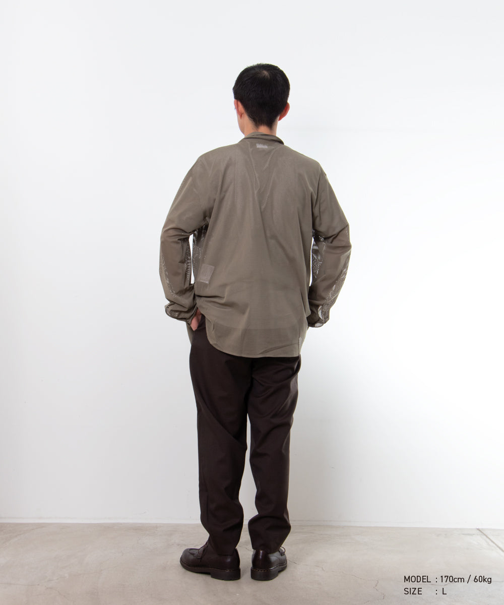 Polyester Mesh Shirt Khaki DQ-B039