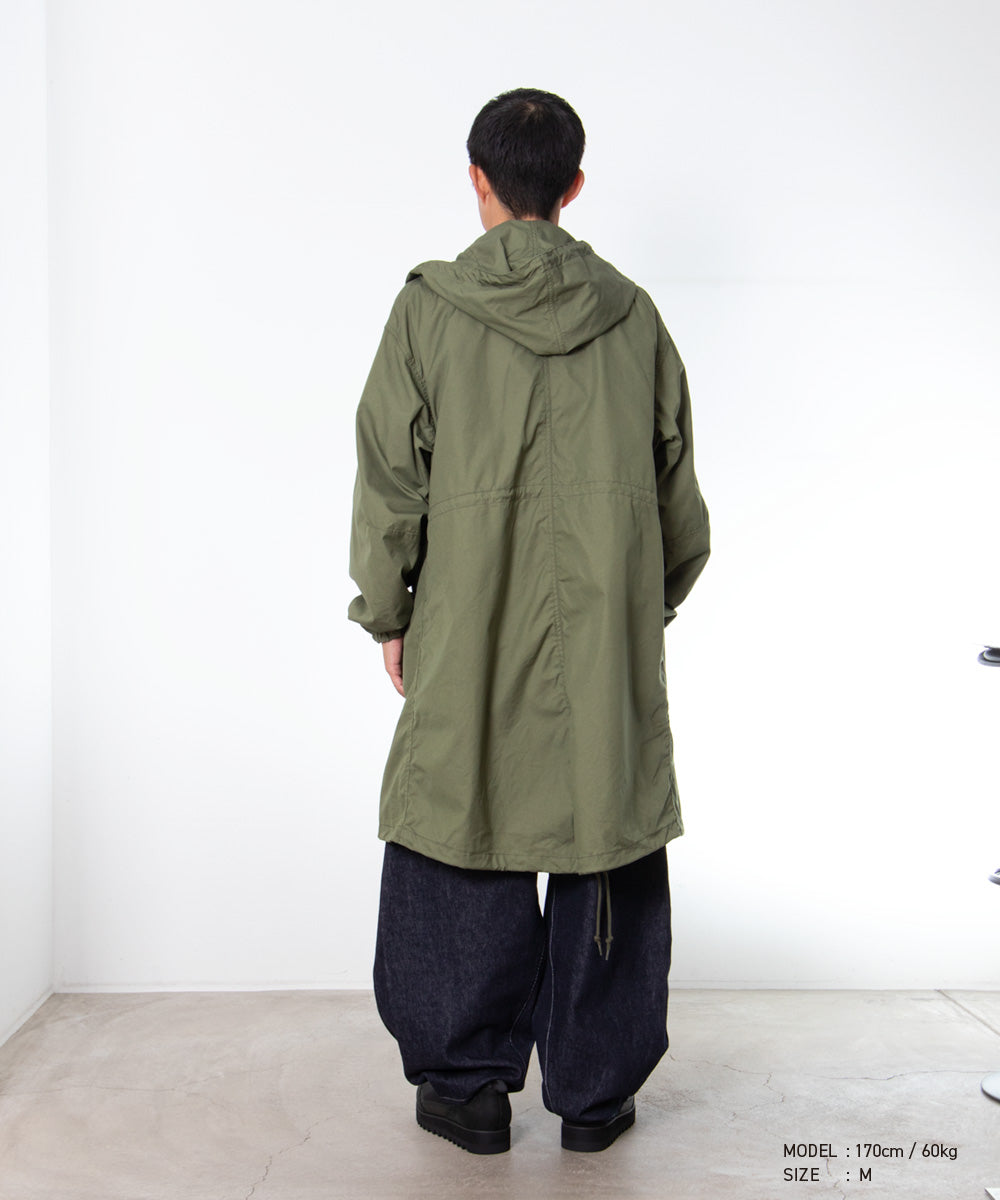 COMME des GARCONS HOMME / HR-C002 / Cotton Nylon Weather × Nylon Twill Garment Washed Coat / 26FW / Khaki