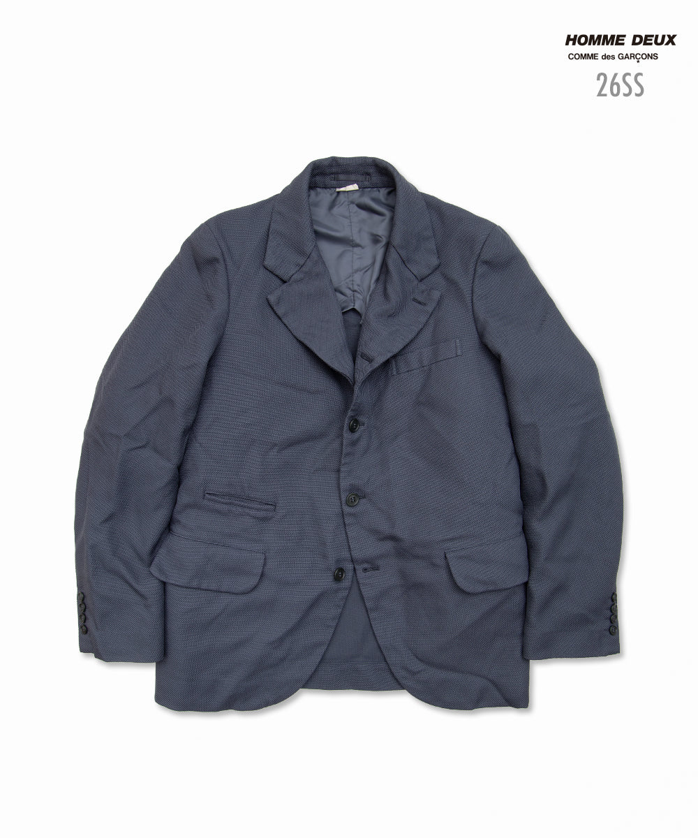 Garment-Dyed Polyester Mesh Jacket Gray