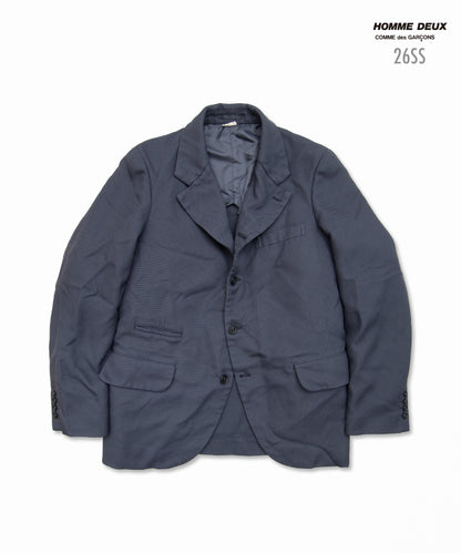 Garment-Dyed Polyester Mesh Jacket Gray