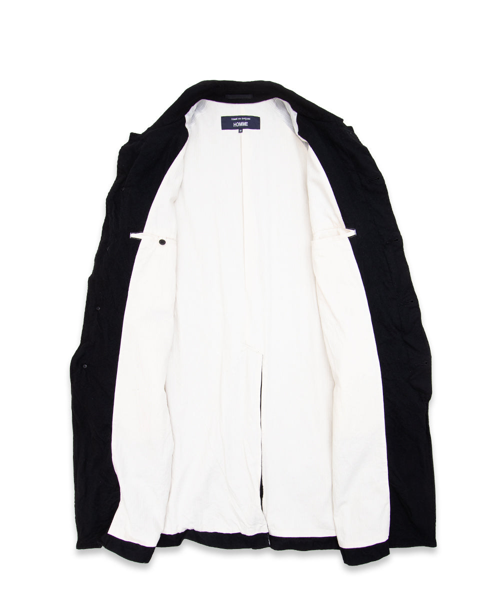 COMME des GARCONS HOMME / HR-C101 / Wool Serge Felted Coat / 26FW / Black