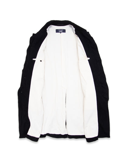 COMME des GARCONS HOMME / HR-C101 / Wool Serge Felted Coat / 26FW / Black