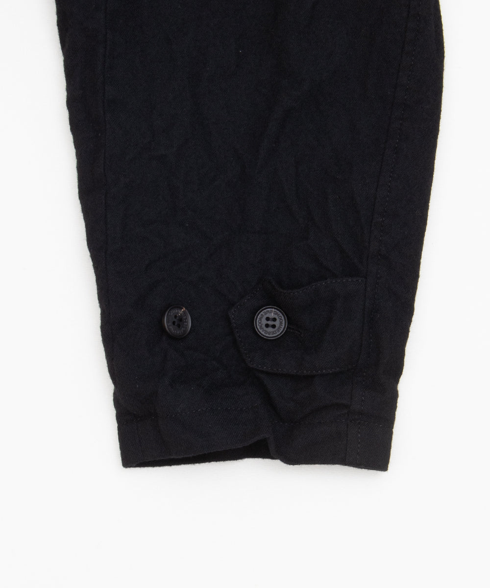 COMME des GARCONS HOMME / HR-C101 / Wool Serge Felted Coat / 26FW / Black