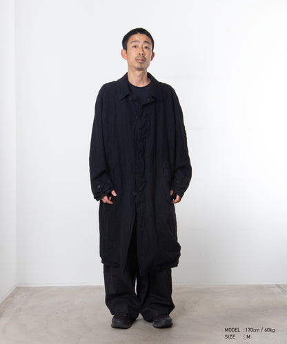 COMME des GARCONS HOMME / HR-C101 / Wool Serge Felted Coat / 26FW / Black