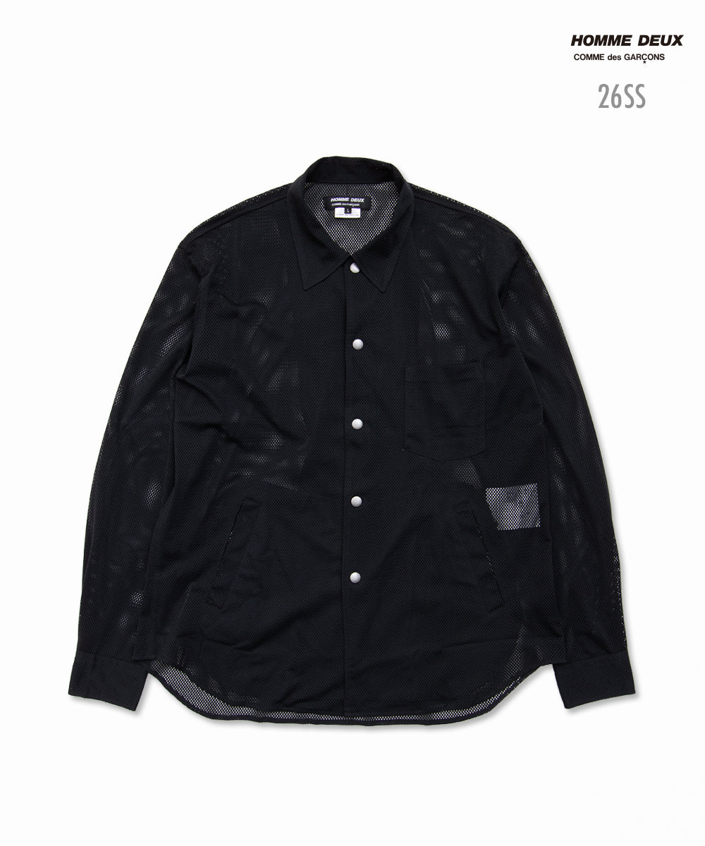 Polyester Mesh Shirt Black DQ-B039