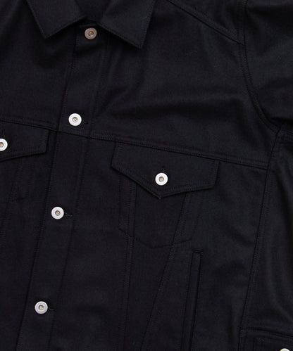 COMME des GARCONS HOMME DEUX / DR-J055 / Wool Nylon Flannel G-Jacket / 26FW / Black