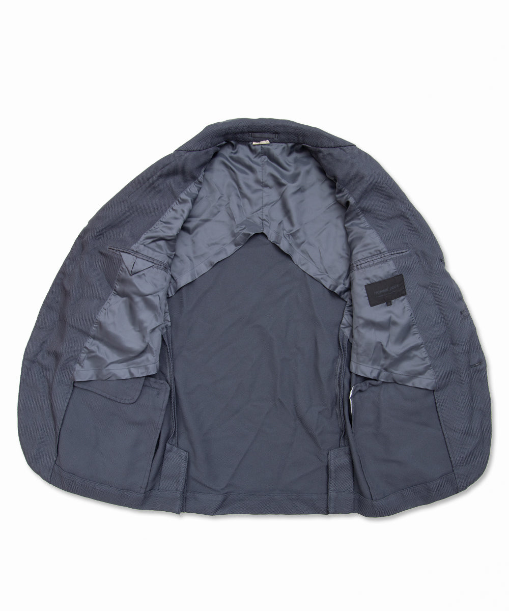 Garment-Dyed Polyester Mesh Jacket Gray