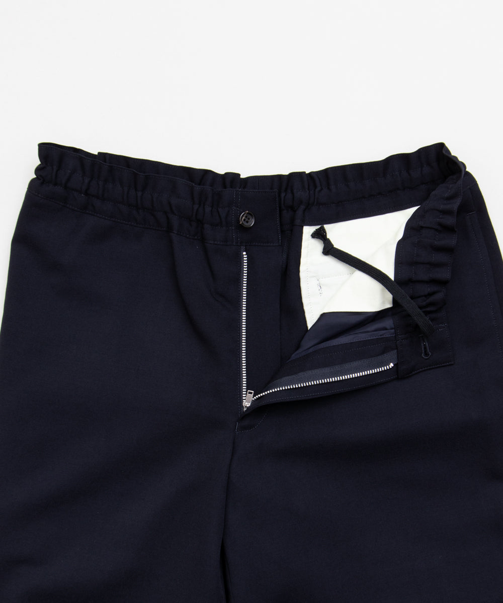 Wool Gabardine Pants Navy