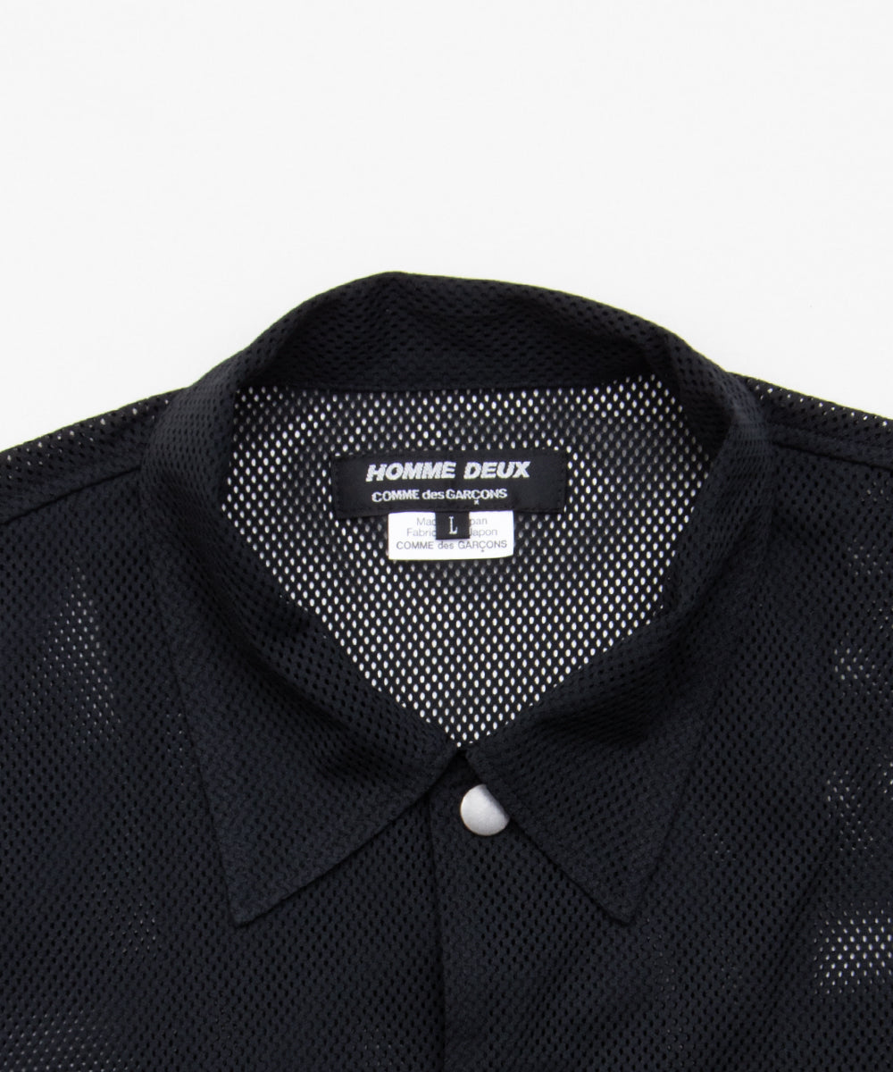 Polyester Mesh Shirt Black DQ-B039