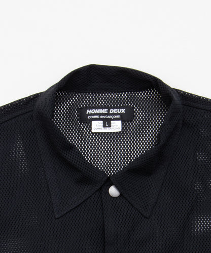 Polyester Mesh Shirt Black DQ-B039