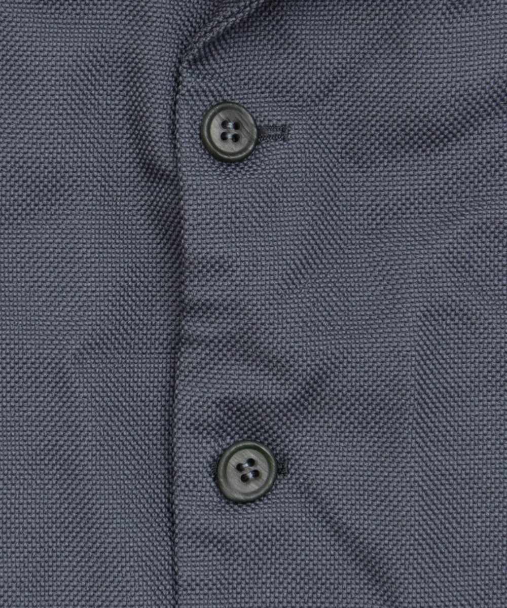 Garment-Dyed Polyester Mesh Jacket Gray