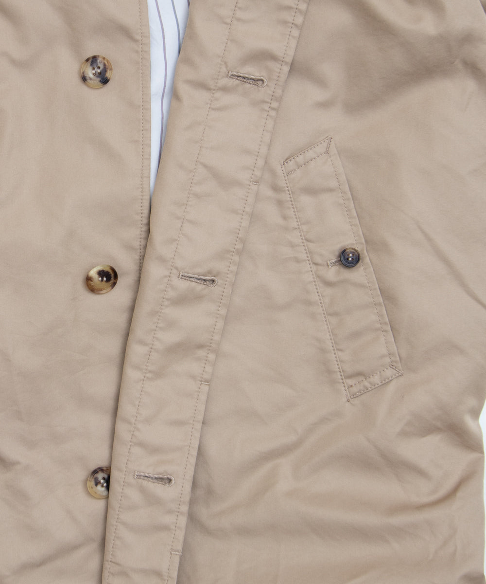 COMME des GARCONS HOMME / HR-C001 / Cotton Polyester Gabardine Processed Coat / 26FW / Beige