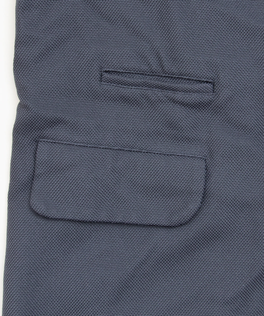 Garment-Dyed Polyester Mesh Jacket Gray