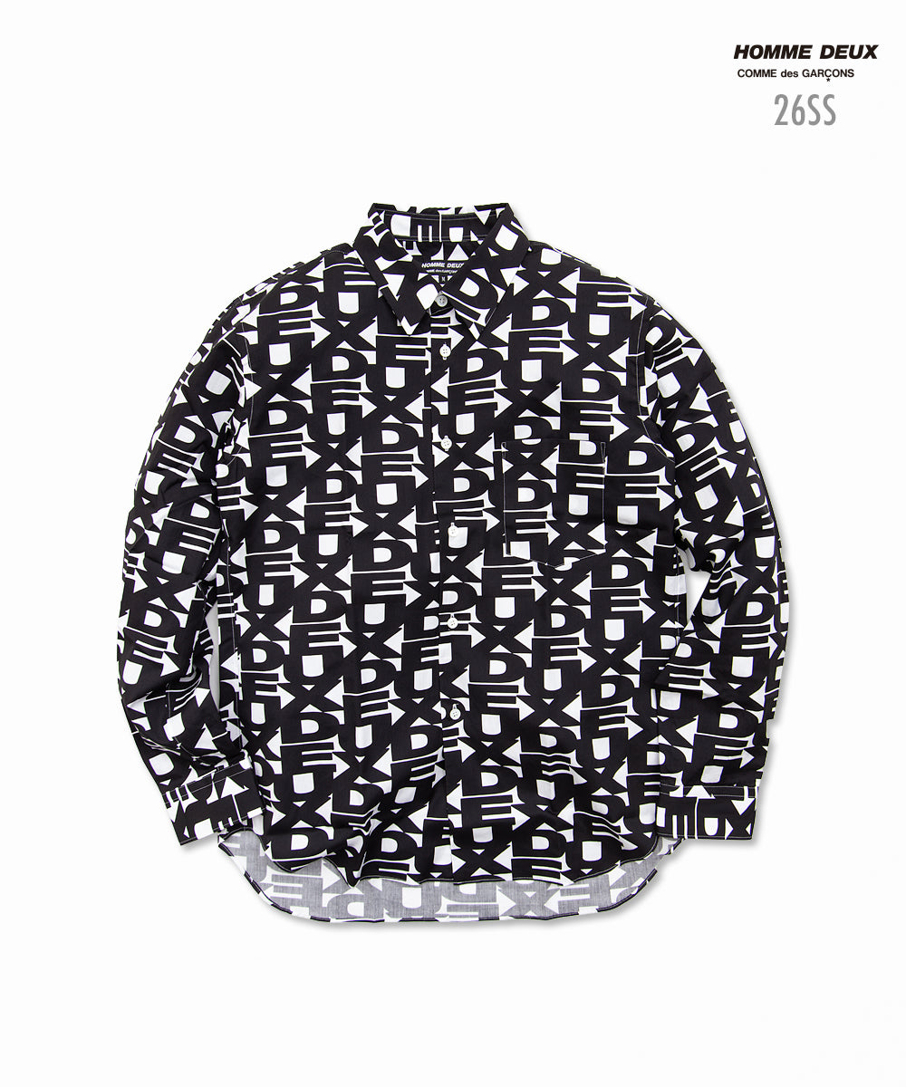 Printed Cotton Broadcloth Shirt