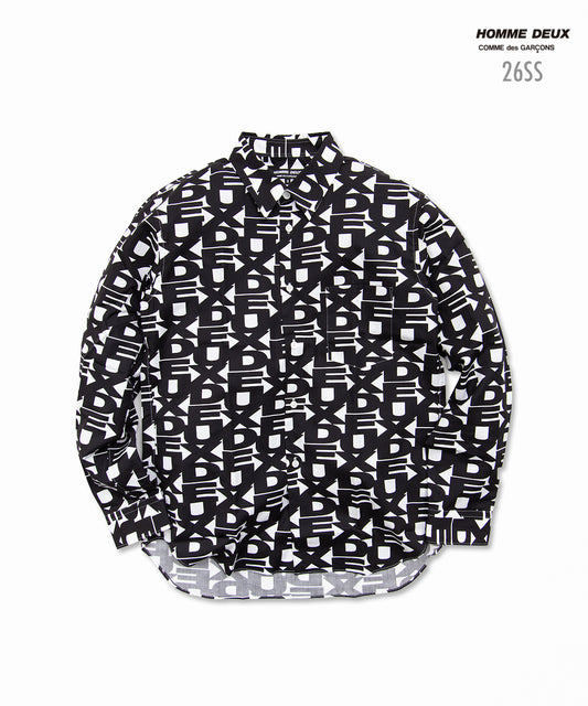 Printed Cotton Broadcloth Shirt