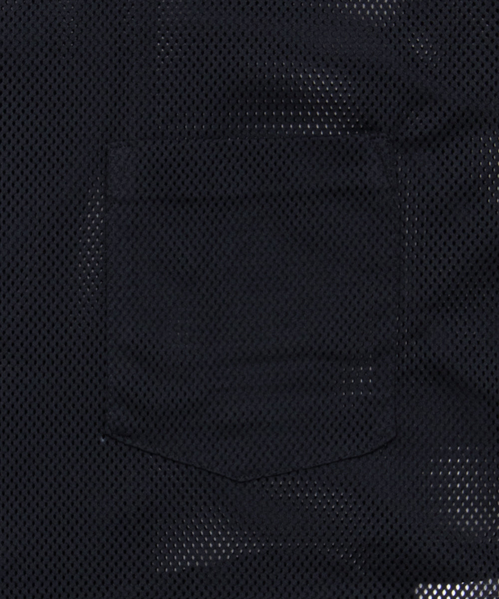 Polyester Mesh Shirt Black DQ-B039