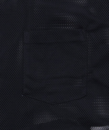Polyester Mesh Shirt Black DQ-B039