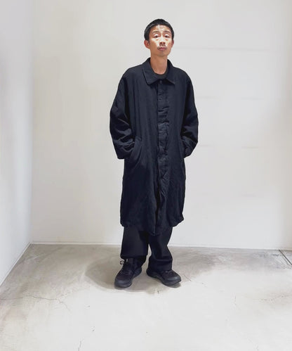COMME des GARCONS HOMME / HR-C101 / Wool Serge Felted Coat / 26FW / Black